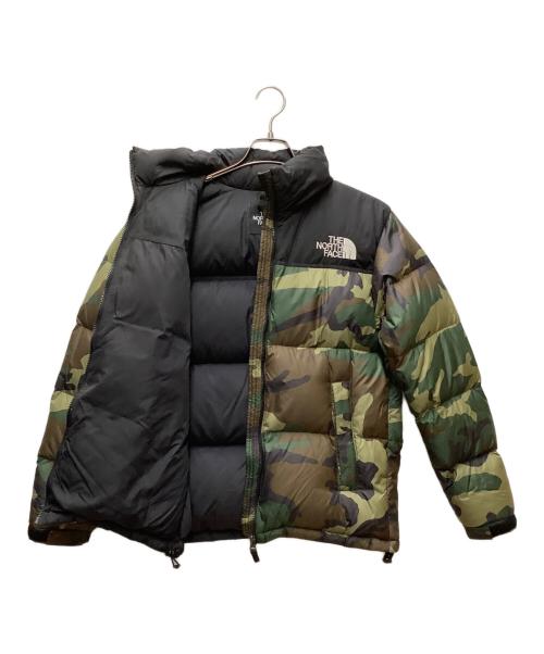 THE NORTH FACE（ザ ノース フェイス）THE NORTH FACE (ザ ノース フェイス) ダウンジャケット グリーン×ブラック サイズ:Mの古着・服飾アイテム