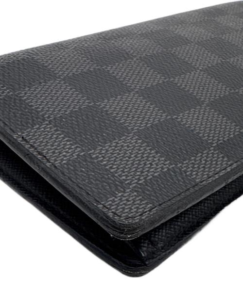 LOUIS VUITTON（ルイ ヴィトン）LOUIS VUITTON (ルイ ヴィトン) 長財布/ダミエ・グラフィット・ポルトフォイユ・ブラザ ブラウンの古着・服飾アイテム