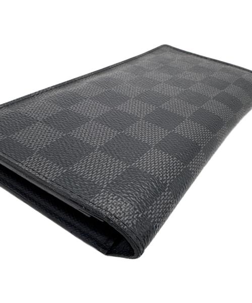 LOUIS VUITTON（ルイ ヴィトン）LOUIS VUITTON (ルイ ヴィトン) 長財布/ダミエ・グラフィット・ポルトフォイユ・ブラザ ブラウンの古着・服飾アイテム