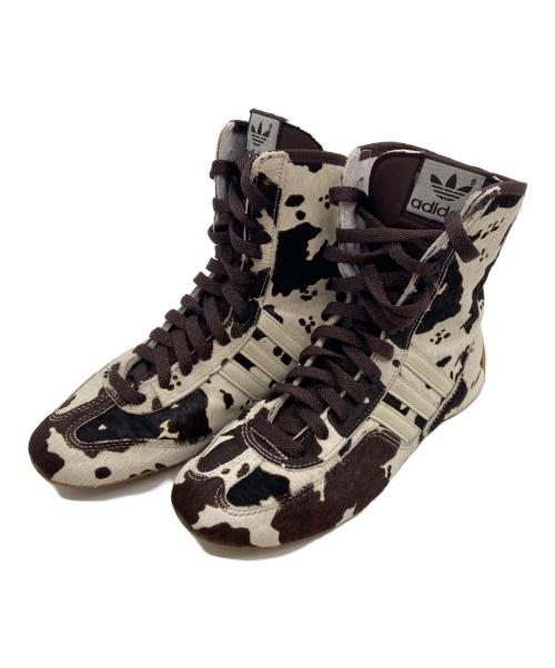 adidas Originals（アディダスオリジナル）adidas Originals (アディダスオリジナル) ミッドカットスニーカー ホワイト×ブラウン サイズ:22ｃｍの古着・服飾アイテム