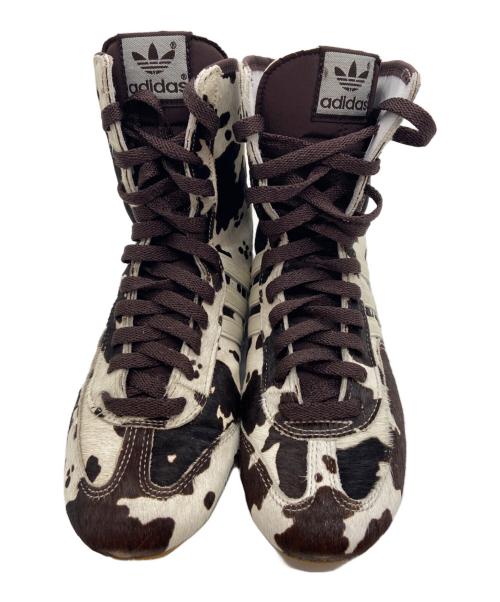 adidas Originals（アディダスオリジナル）adidas Originals (アディダスオリジナル) ミッドカットスニーカー ホワイト×ブラウン サイズ:22ｃｍの古着・服飾アイテム