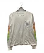 CHROME HEARTSクロムハーツ）の古着「長袖カットソー」｜ホワイト×レインボー