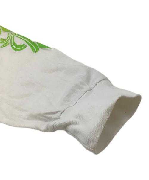 CHROME HEARTS（クロムハーツ）CHROME HEARTS (クロムハーツ) 長袖カットソー ホワイト×レインボー サイズ:Lの古着・服飾アイテム