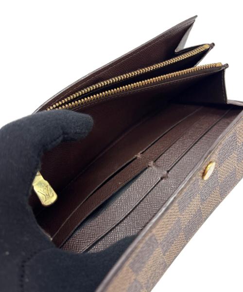 LOUIS VUITTON（ルイ ヴィトン）LOUIS VUITTON (ルイ ヴィトン) 長財布/ダミエ・ポルトフォイユ・サラ ブラウンの古着・服飾アイテム