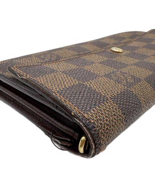 LOUIS VUITTON（ルイ ヴィトン）LOUIS VUITTON (ルイ ヴィトン) 長財布/ダミエ・ポルトフォイユ・サラ ブラウンの古着・服飾アイテム