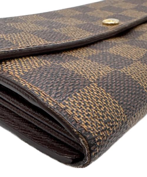 LOUIS VUITTON（ルイ ヴィトン）LOUIS VUITTON (ルイ ヴィトン) 長財布/ダミエ・ポルトフォイユ・サラ ブラウンの古着・服飾アイテム