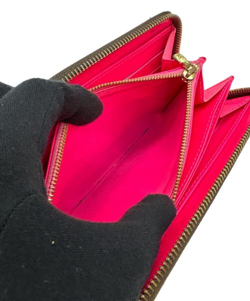 LOUIS VUITTON（ルイ ヴィトン）LOUIS VUITTON (ルイ ヴィトン) ラウンドファスナー財布/モノグラム・グラフティ・ジッピー ウォレット ショッキングピンク・ブラウンの古着・服飾アイテム