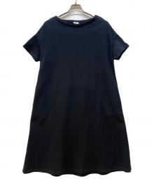 ORCIVAL（オーシバル）の古着「半袖スウェットワンピース」｜ブラック