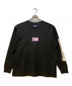 THE NORTHFACE PURPLELABELザ・ノースフェイス パープルレーベル）の古着「長袖カットソー/8oz L/S Logo Tee」｜ブラック
