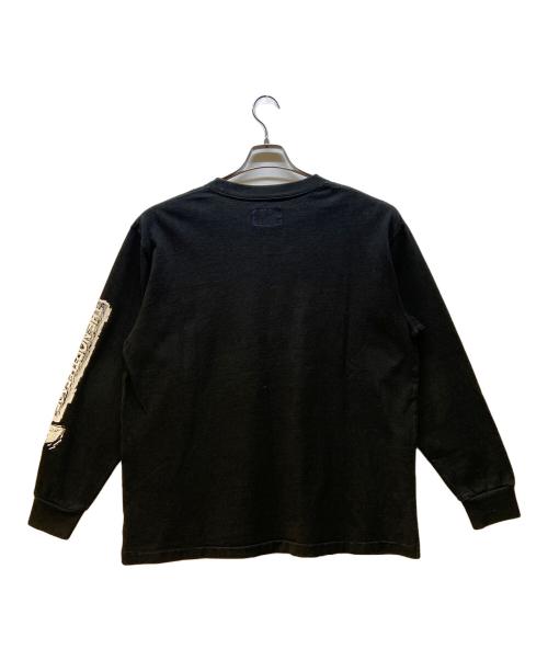 THE NORTHFACE PURPLELABEL（ザ・ノースフェイス パープルレーベル）THE NORTHFACE PURPLELABEL (ザ・ノースフェイス パープルレーベル) 長袖カットソー/8oz L/S Logo Tee ブラック サイズ:Mの古着・服飾アイテム