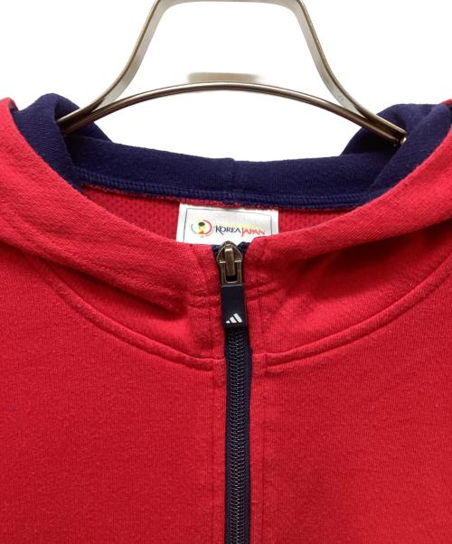 adidas（アディダス）adidas (アディダス) トラックジャケット レッド サイズ:Mの古着・服飾アイテム