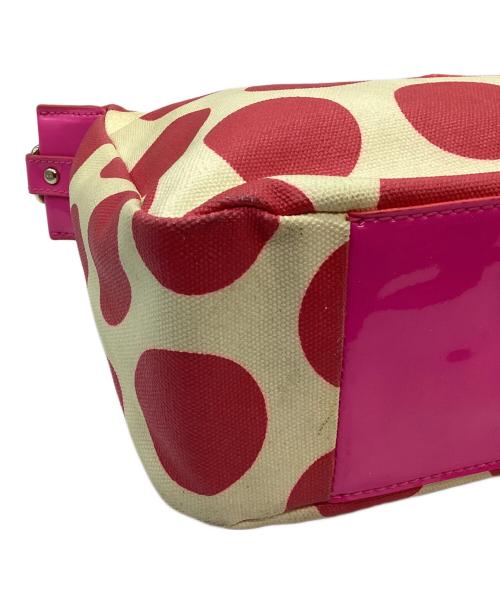 Kate Spade（ケイトスペード）Kate Spade (ケイトスペード) セミショルダーバッグ ピンク×アイボリーの古着・服飾アイテム
