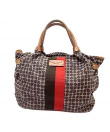 Kate Spade（ケイトスペード）の古着「トートバッグ」｜ブラウン×アイボリー