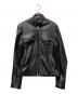 BALENCIAGA（バレンシアガ）の古着「シングルライダースジャケット」｜ブラック
