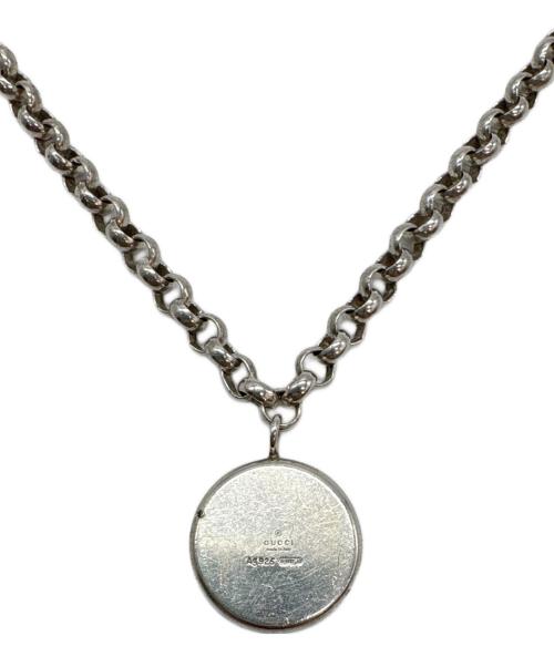 GUCCI（グッチ）GUCCI (グッチ) プレートネックレス シルバーの古着・服飾アイテム