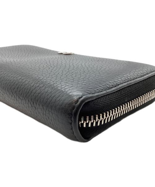 GUCCI（グッチ）GUCCI (グッチ) ラウンドファスナー財布 ブラックの古着・服飾アイテム