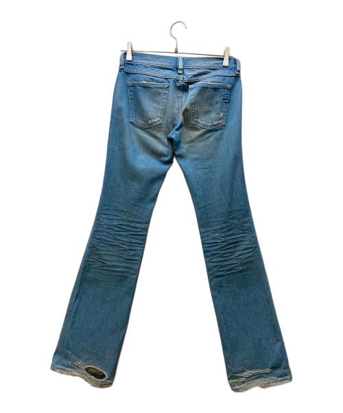 DIESEL（ディーゼル）DIESEL (ディーゼル) ダメージ加工デニムパンツ インディゴ サイズ:63.5ｃｍの古着・服飾アイテム