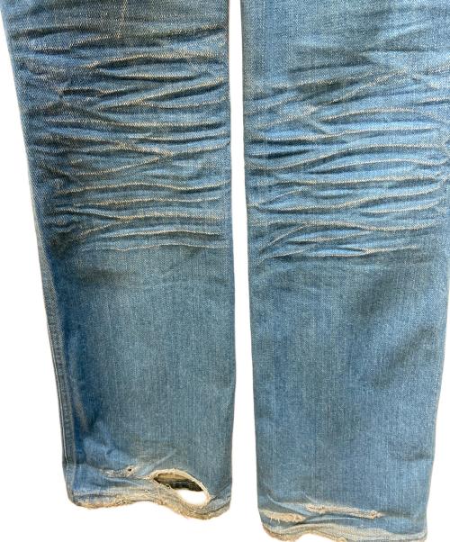DIESEL（ディーゼル）DIESEL (ディーゼル) ダメージ加工デニムパンツ インディゴ サイズ:63.5ｃｍの古着・服飾アイテム