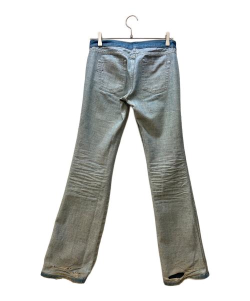 DIESEL（ディーゼル）DIESEL (ディーゼル) ダメージ加工デニムパンツ インディゴ サイズ:63.5ｃｍの古着・服飾アイテム