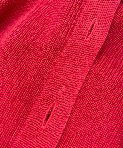 sacai（サカイ）sacai (サカイ) 薄手カーディガン レッド サイズ:2の古着・服飾アイテム