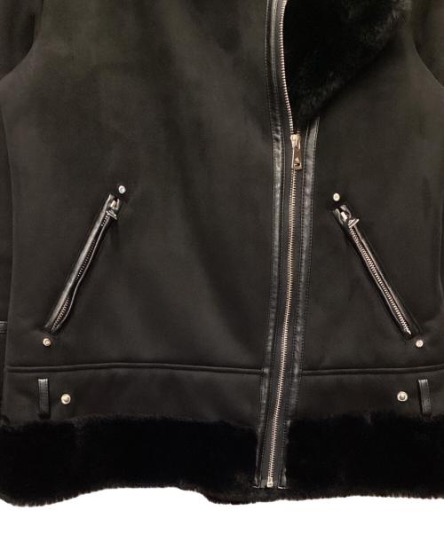 LAUREN RALPH LAUREN（ローレンラルフローレン）LAUREN RALPH LAUREN (ローレンラルフローレン) フェイクムートンジャケット ブラック サイズ:Sの古着・服飾アイテム