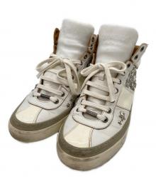 JIMMY CHOO（ジミーチュウ）の古着「ハイカットスニーカー」｜ホワイト