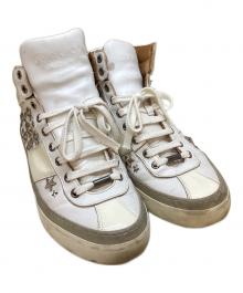 JIMMY CHOO（ジミーチュウ）の古着「ハイカットスニーカー」｜ホワイト