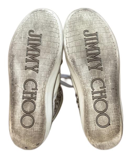 JIMMY CHOO（ジミーチュウ）JIMMY CHOO (ジミーチュウ) ハイカットスニーカー ホワイト サイズ:26cmの古着・服飾アイテム