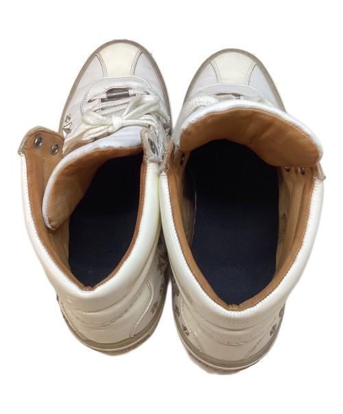 JIMMY CHOO（ジミーチュウ）JIMMY CHOO (ジミーチュウ) ハイカットスニーカー ホワイト サイズ:26cmの古着・服飾アイテム