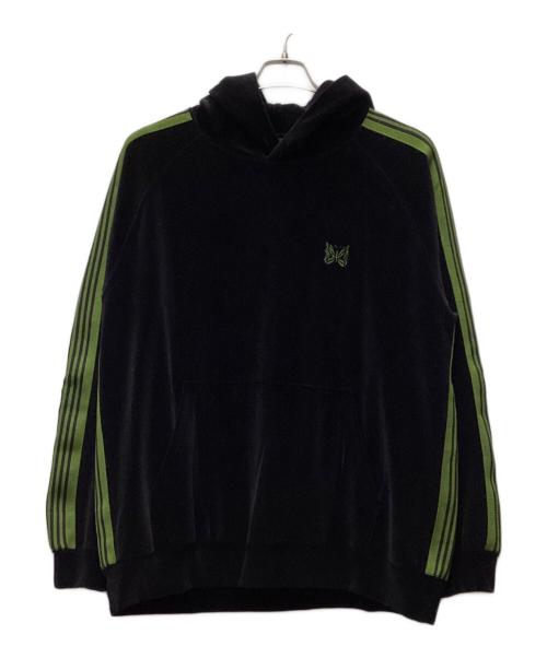 Needles（ニードルズ）Needles (ニードルズ) プルオーバーパーカー ブラック×グリーン サイズ:XLの古着・服飾アイテム
