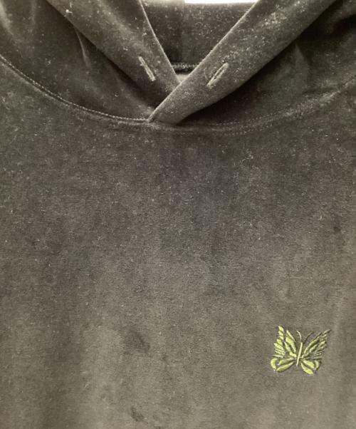 Needles（ニードルズ）Needles (ニードルズ) プルオーバーパーカー ブラック×グリーン サイズ:XLの古着・服飾アイテム