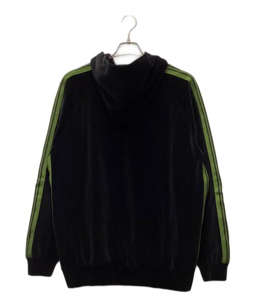 Needles（ニードルズ）Needles (ニードルズ) プルオーバーパーカー ブラック×グリーン サイズ:XLの古着・服飾アイテム