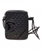 CHANELシャネル）の古着「ショルダーバッグ/カンボン」｜ブラック