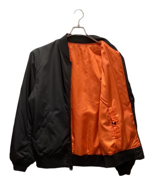 AVIREX（アヴィレックス）AVIREX (アヴィレックス) MA-1ジャケット ブラック×オレンジ サイズ:2XLの古着・服飾アイテム