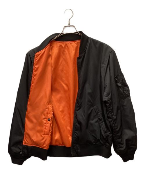 AVIREX（アヴィレックス）AVIREX (アヴィレックス) MA-1ジャケット ブラック×オレンジ サイズ:2XLの古着・服飾アイテム