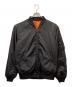 AVIREX（アヴィレックス）の古着「MA-1ジャケット」｜ブラック×オレンジ