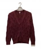 LOEWEロエベ）の古着「ニットカーディガン」｜レッド
