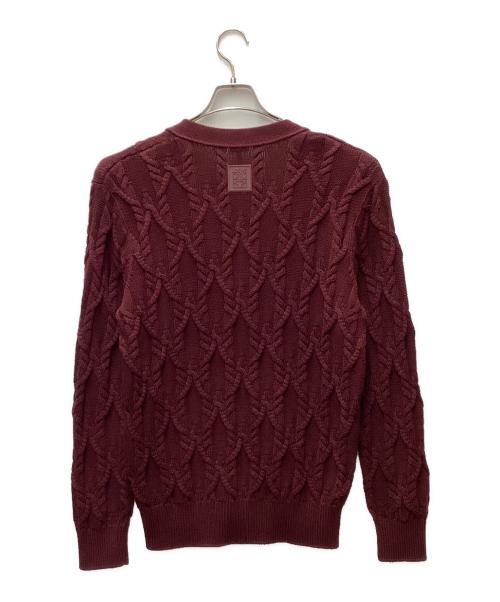 LOEWE（ロエベ）LOEWE (ロエベ) ニットカーディガン レッド サイズ:XSの古着・服飾アイテム