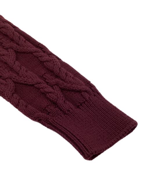 LOEWE（ロエベ）LOEWE (ロエベ) ニットカーディガン レッド サイズ:XSの古着・服飾アイテム