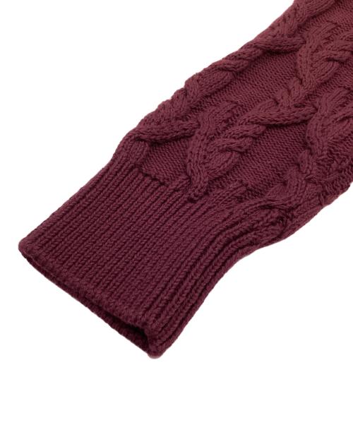 LOEWE（ロエベ）LOEWE (ロエベ) ニットカーディガン レッド サイズ:XSの古着・服飾アイテム