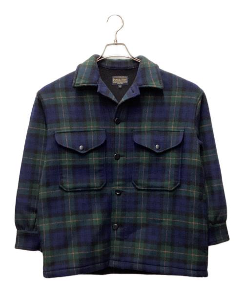PENDLETON（ペンドルトン）PENDLETON (ペンドルトン) ウールジャケット ブルー×グリーン サイズ:Sの古着・服飾アイテム