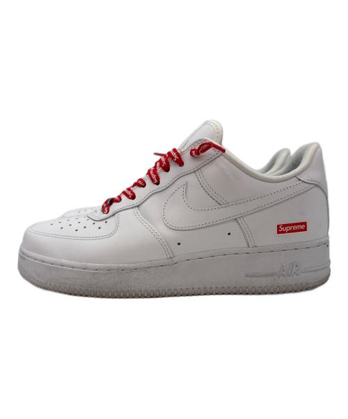 NIKE（ナイキ）NIKE (ナイキ) SUPREME (シュプリーム) ローカットスニーカーAir Force 1 Low ホワイト サイズ:27cmの古着・服飾アイテム