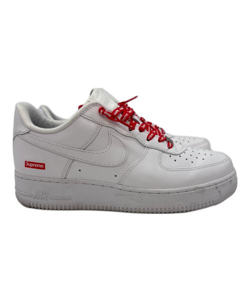 NIKE（ナイキ）NIKE (ナイキ) SUPREME (シュプリーム) ローカットスニーカーAir Force 1 Low ホワイト サイズ:27cmの古着・服飾アイテム