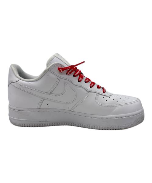 NIKE（ナイキ）NIKE (ナイキ) SUPREME (シュプリーム) ローカットスニーカーAir Force 1 Low ホワイト サイズ:27cmの古着・服飾アイテム