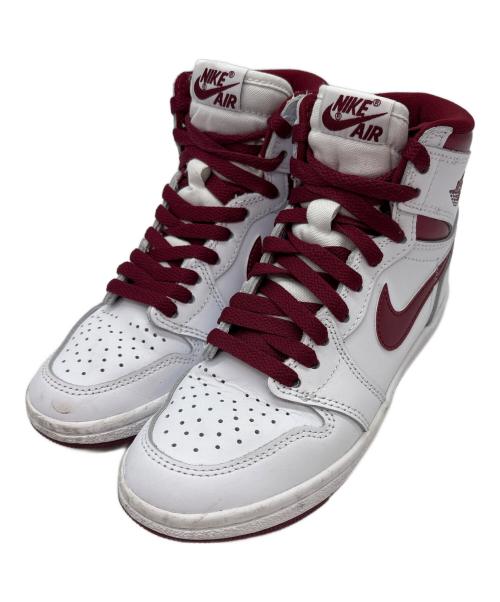NIKE（ナイキ）NIKE (ナイキ) ハイカットスニーカー/AIR JORDAN 1 HIGH 85 ホワイト×レッド サイズ:22.5の古着・服飾アイテム