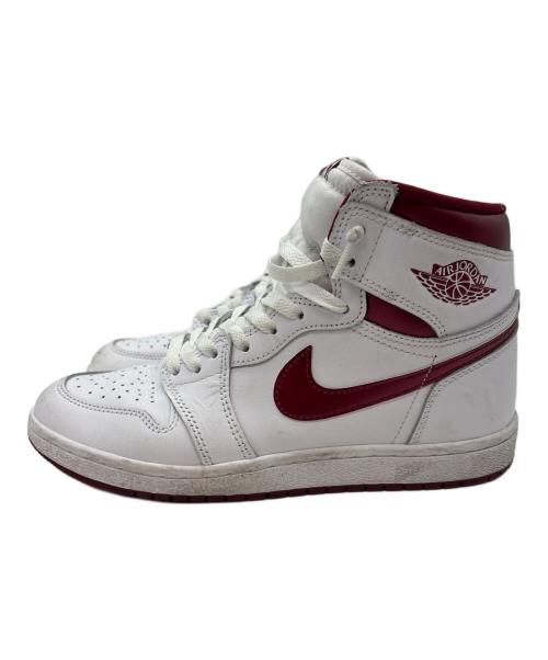 NIKE（ナイキ）NIKE (ナイキ) ハイカットスニーカー/AIR JORDAN 1 HIGH 85 ホワイト×レッド サイズ:27の古着・服飾アイテム