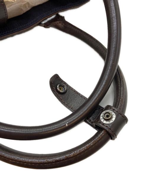 BURBERRY BLACK LABEL（バーバリーブラックレーベル）BURBERRY BLACK LABEL (バーバリーブラックレーベル) 2WAYバッグ ネイビー×ブラウンの古着・服飾アイテム