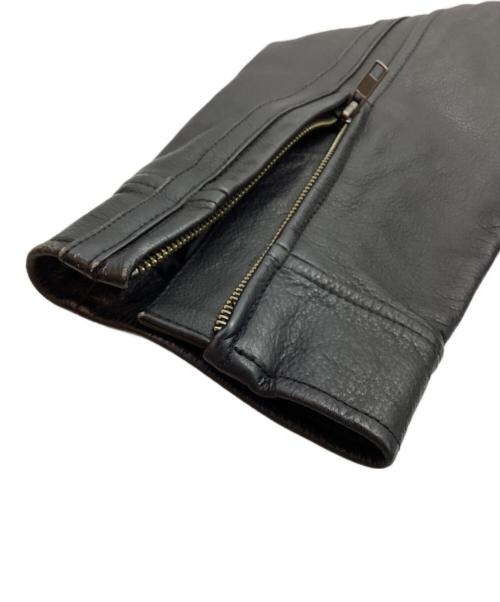 HARLEY-DAVIDSON（ハーレーダビッドソン）HARLEY-DAVIDSON (ハーレーダビッドソン) シングルライダースジャケット ブラック サイズ:Lの古着・服飾アイテム