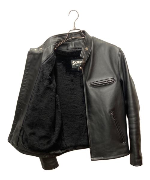 Schott（ショット）Schott (ショット) シングルライダースジャケット ブラック サイズ:42の古着・服飾アイテム