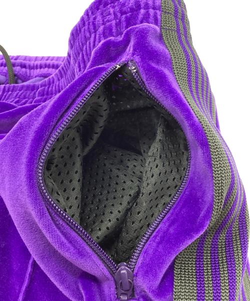 Needles（ニードルズ）Needles (ニードルズ) トラックパンツ/23AW/ナロートラックパンツ パープル×ブラック サイズ:Lの古着・服飾アイテム